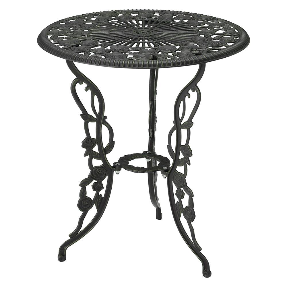 テーブルセットローズ 青銅色 60φ【別送品】 | ガーデンテーブル