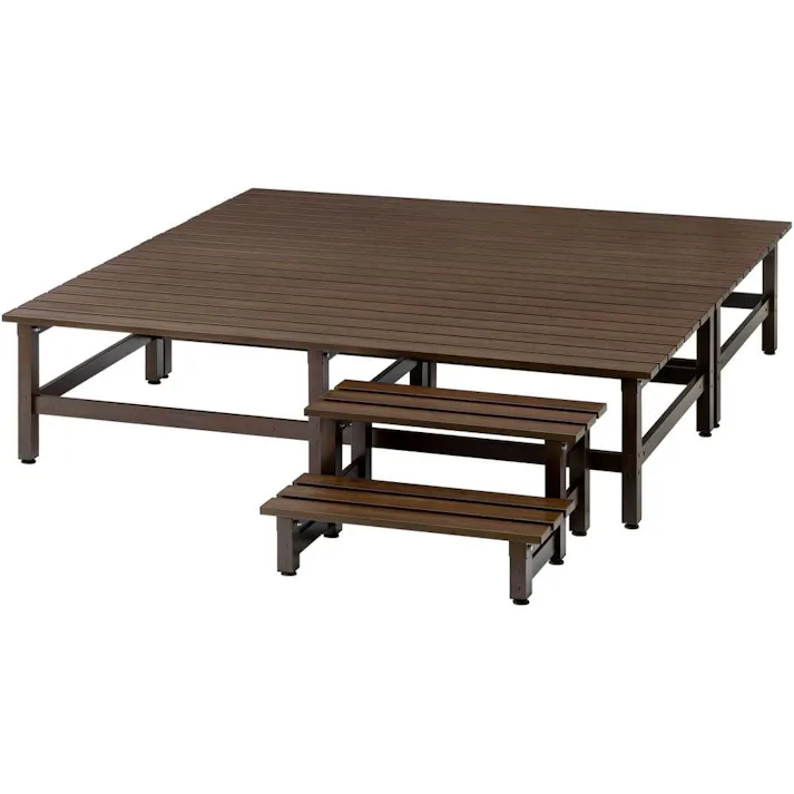 美WOODデッキ 90×180cm ブラウンウッド BEW-D918BRW【別送品】