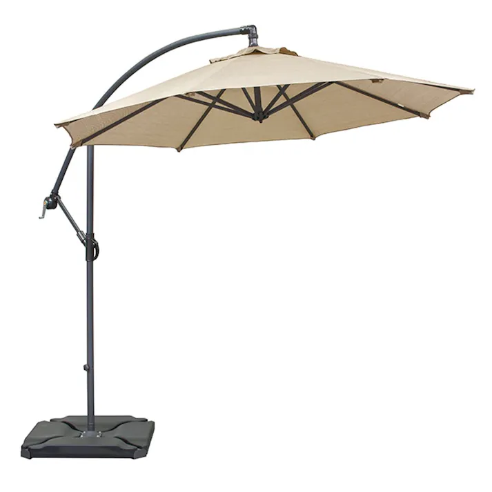 ハンギングパラソル 2.5m アルミ製 アーバングレー (約)幅250×奥行300×高さ260cm SHR-H04U【別送品】