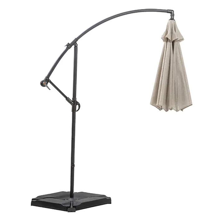 ハンギングパラソル 2.5m アルミ製 アーバングレー (約)幅250×奥行300×高さ260cm SHR-H04U【別送品】