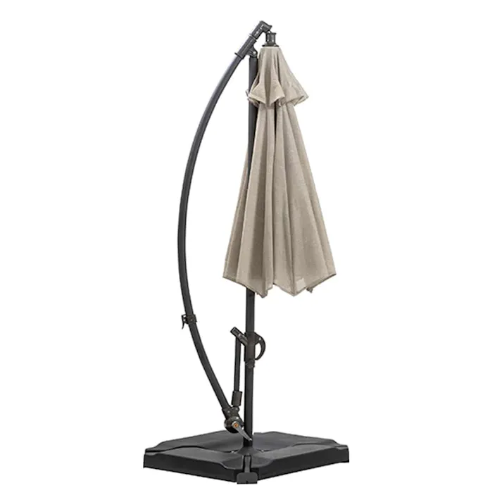 ハンギングパラソル 2.5m アルミ製 アーバングレー (約)幅250×奥行300×高さ260cm SHR-H04U【別送品】