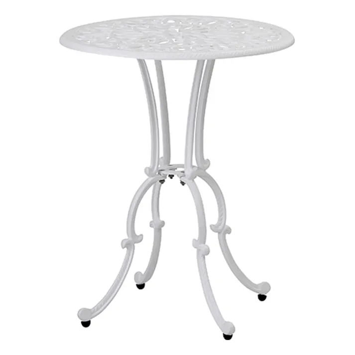 フロールカフェテーブル3点セット ホワイト【別送品】