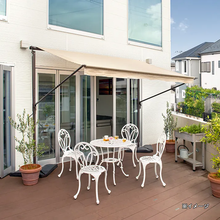 フロールガーデンチェアー ホワイト【別送品】