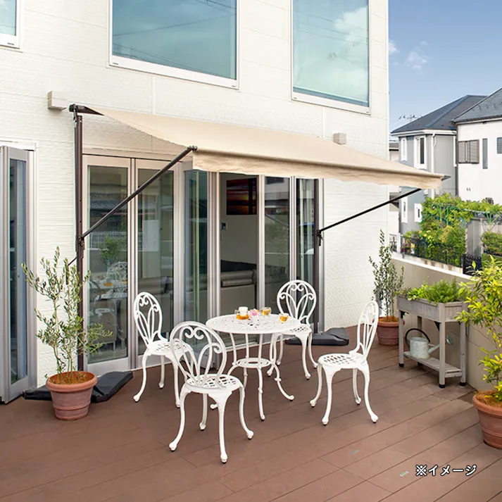 フロールガーデンテーブル ホワイト【別送品】