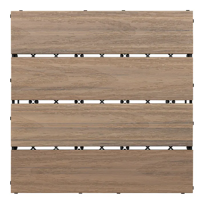 敷くだけデッキ人工木 ウォールナット