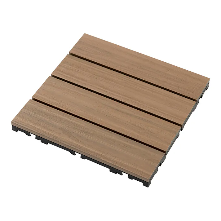 敷くだけデッキ人工木 ウォールナット