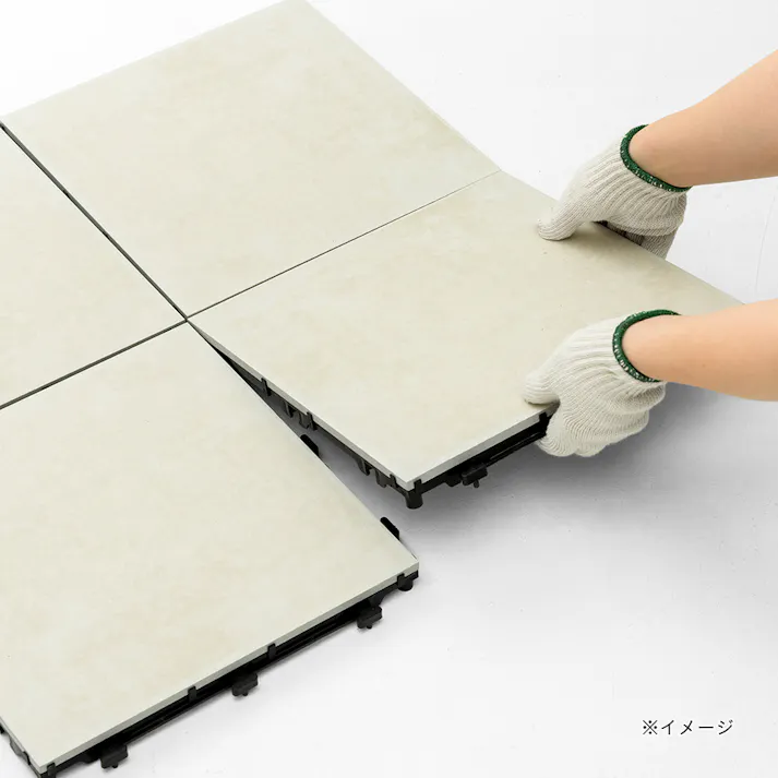 敷くだけタイル磁器 ベージュ