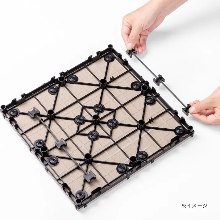 敷くだけタイル磁器 ライトグレー