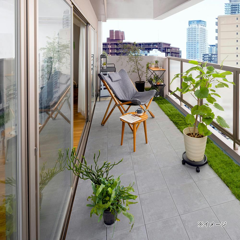 敷くだけタイル磁器 ライトグレー | ウッドデッキ・ジョイントタイル