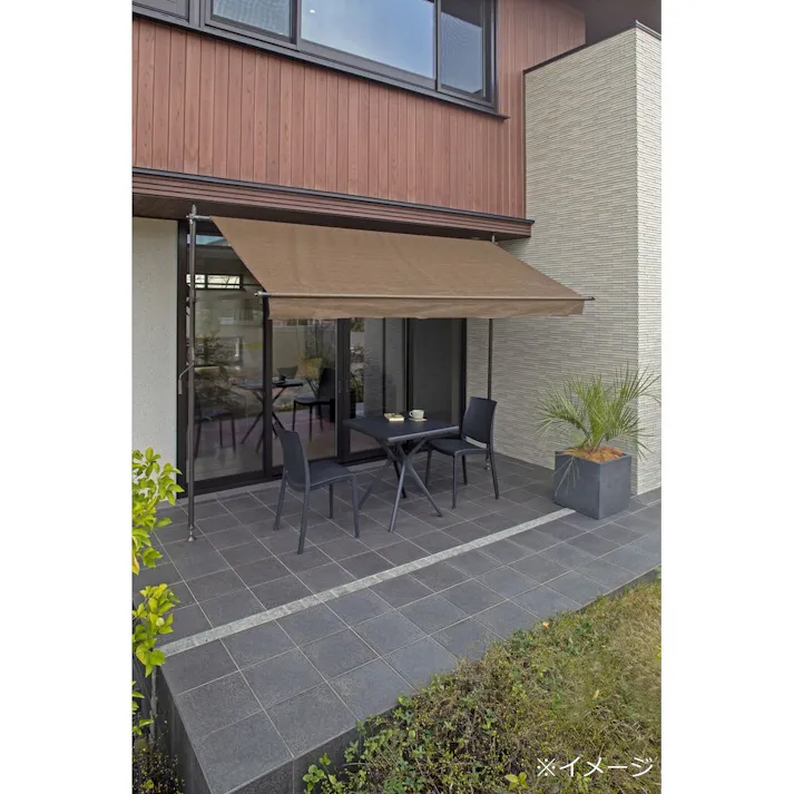 クールサマーオーニング 3000 モカ スチール製 幅308×奥行126.5×高さ301cm CSA-30M【別送品】