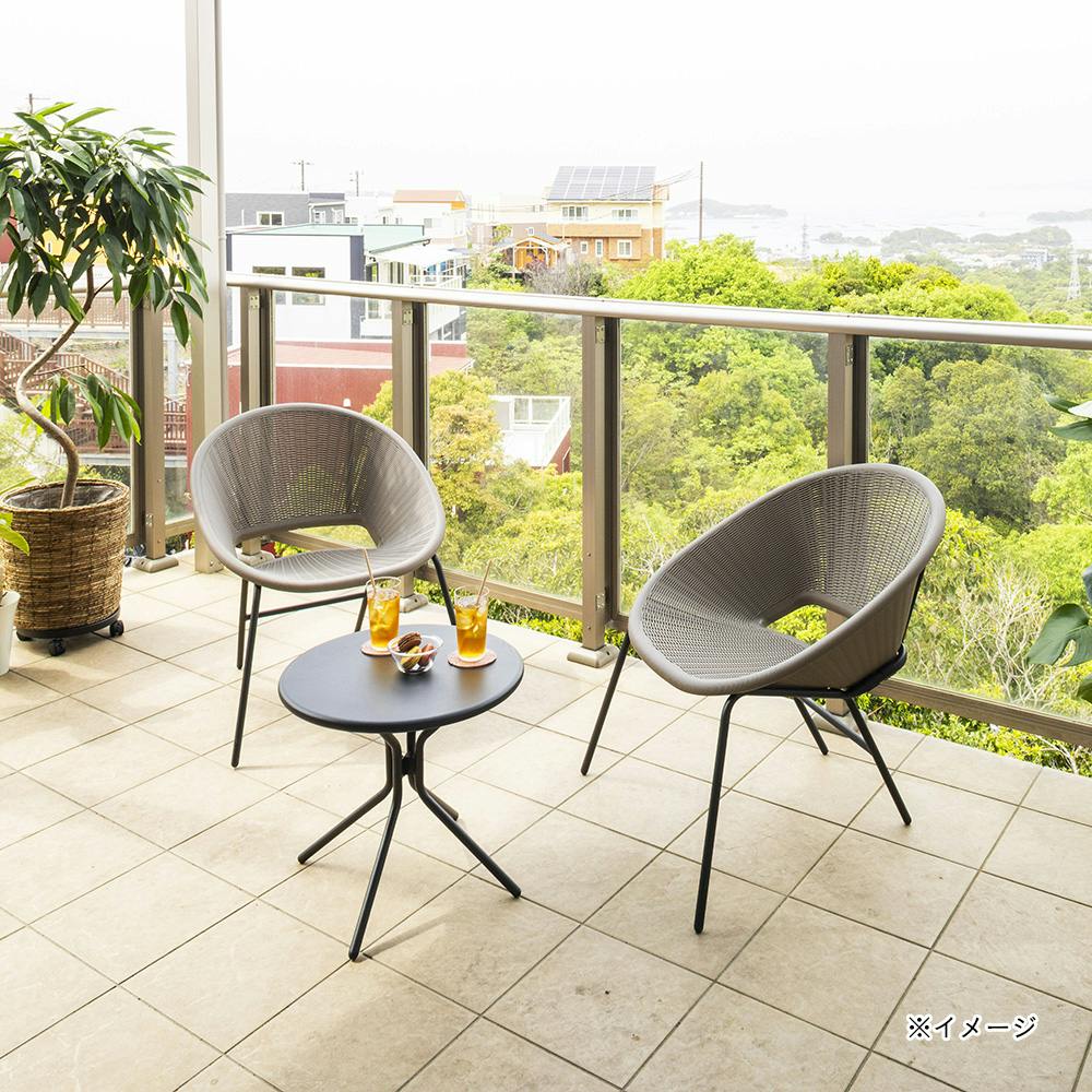 テラステーブル＆チェア テラステーブル＆チェアー3点セットトープ【別送品】 | ガーデン