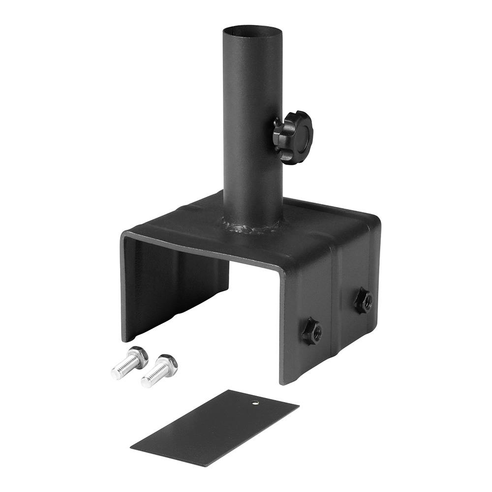 アルミフェンスポール 固定金具 100mmブロック用