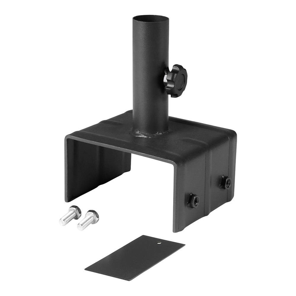 アルミフェンスポール 固定金具 120mmブロック用