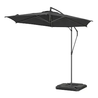 EGプッシュハンギングパラソル 2.5m スチール製 ブラック (約)幅250×奥行285×高さ252cm SHR-H05B【SU】