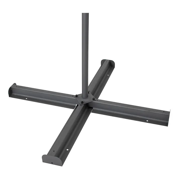 EGプッシュハンギングパラソル 2.5m スチール製 ブラック (約)幅250×奥行285×高さ252cm SHR-H05B【SU】