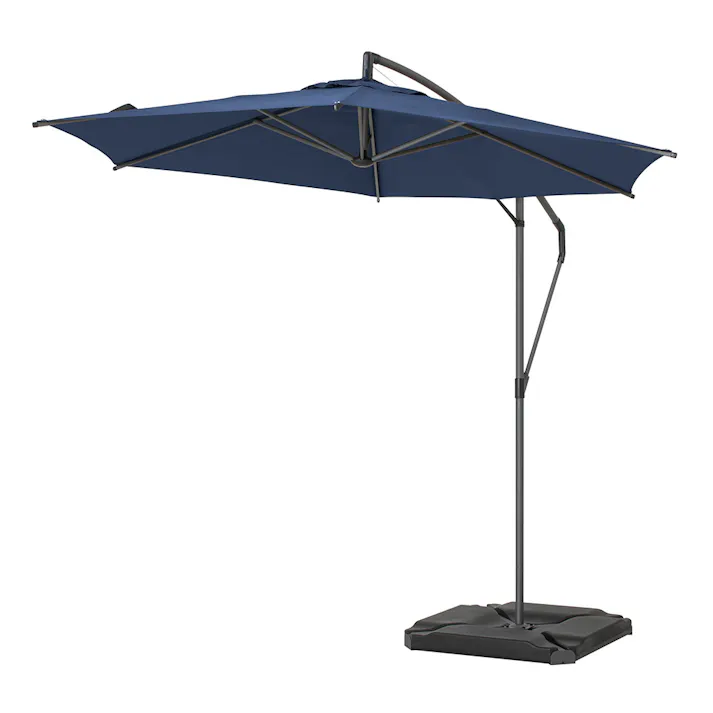 EGプッシュハンギングパラソル 2.5m スチール製 ネイビー (約)幅250×奥行285×高さ252cm SHR-H05N【SU】