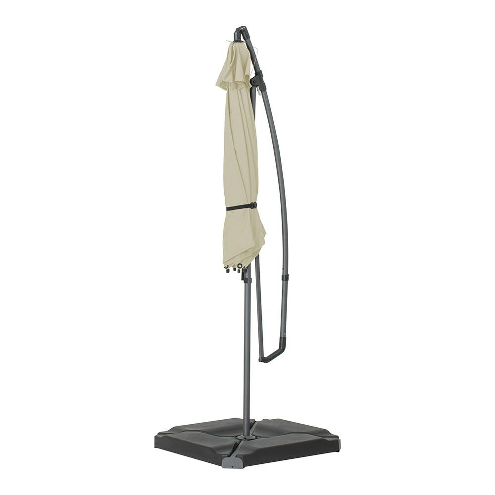EGプッシュハンギングパラソル 2.5m スチール製 オフホワイト (約)幅