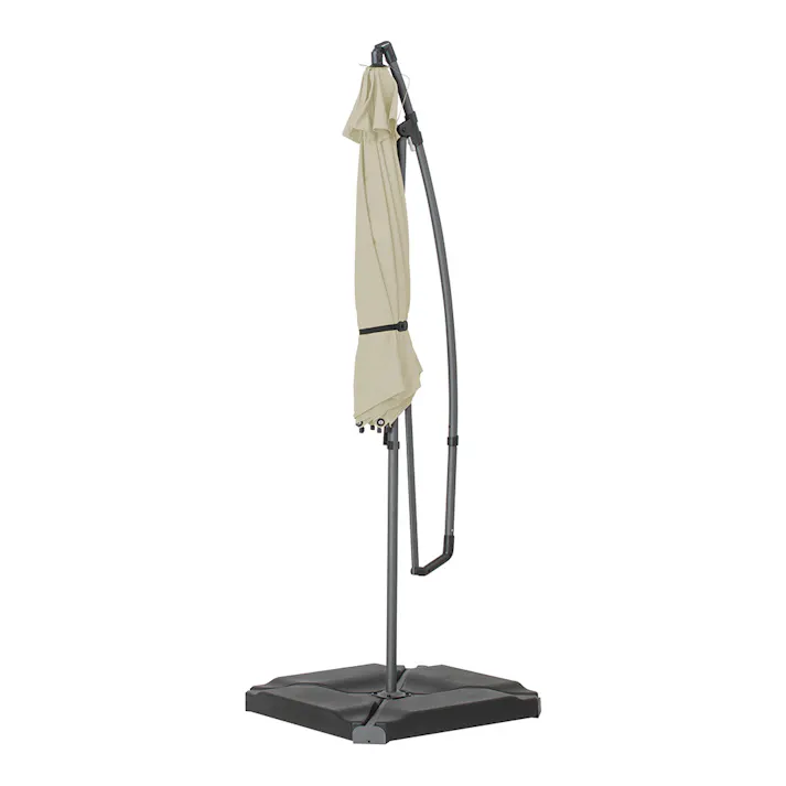 EGプッシュハンギングパラソル 2.5m スチール製 オフホワイト (約)幅250×奥行285×高さ252cm SHR-H05W【SU】