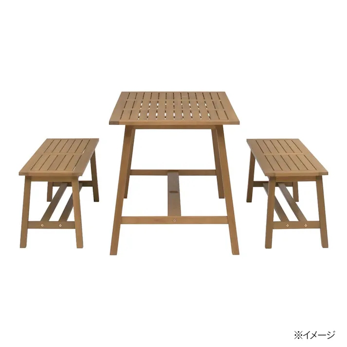 マリーウッドベンチ ナチュラル【別送品】