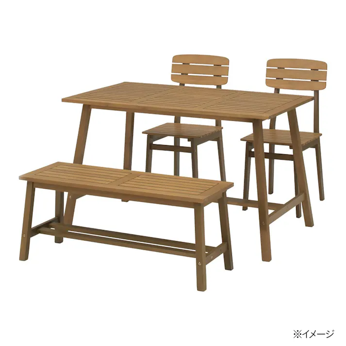 マリーウッドベンチ ナチュラル【別送品】