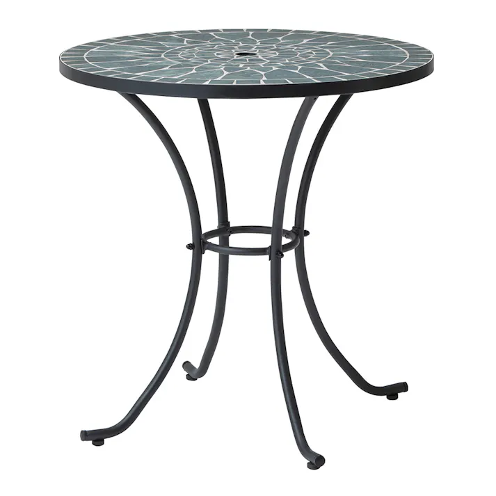 タンジールモザイクテーブルマーブルグリーン 75cm【別送品】