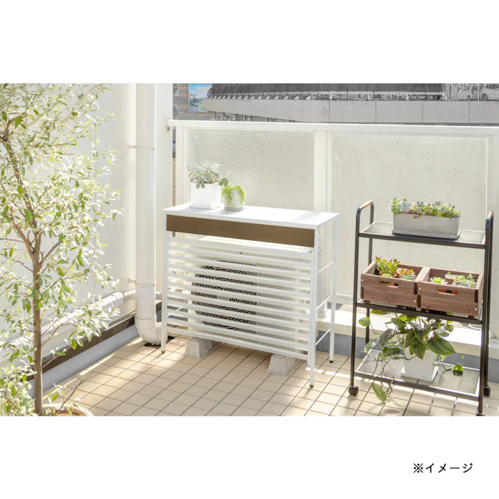 美WOOD 室外機カバー ブラウンウッド BEW-ST04BRW