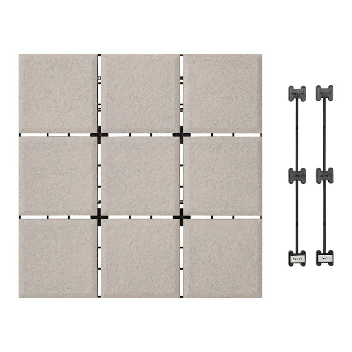 敷くだけプラデッキタイル調 ベージュ