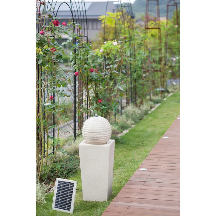 ソーラーファウンテン ボール&ピラー【別送品】