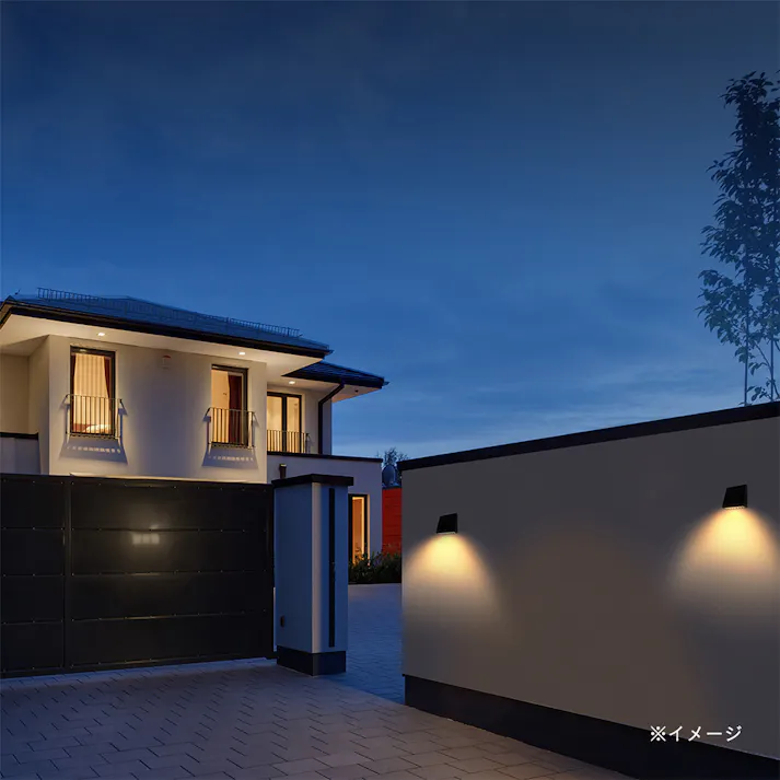 ExLightsソーラーウォールライト CUBE 2型 LGS-EL04