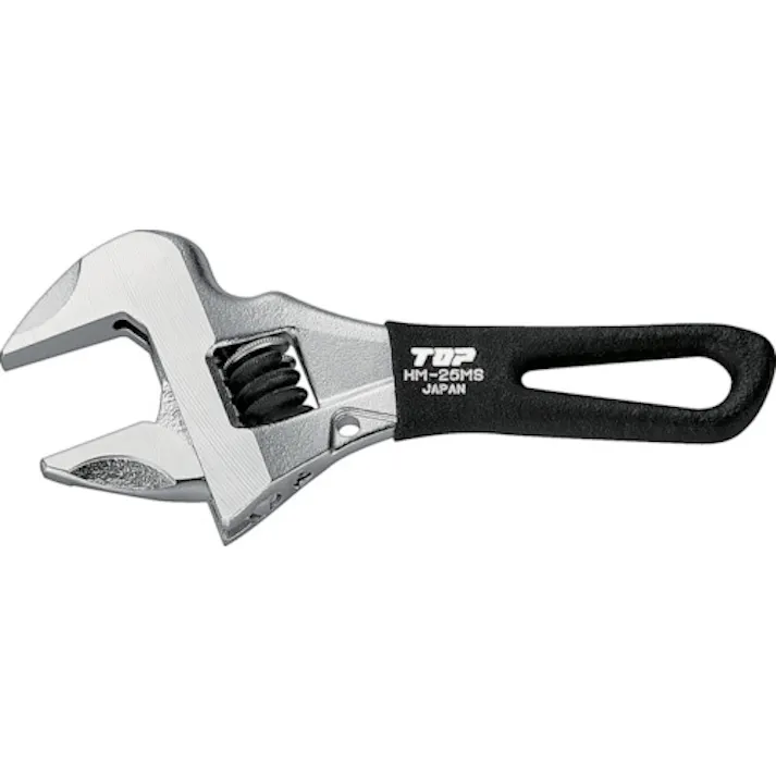【CAINZ-DASH】トップ工業 ショートワークワイド(ガタ無しモンキレンチ) HM-25MSBK【別送品】