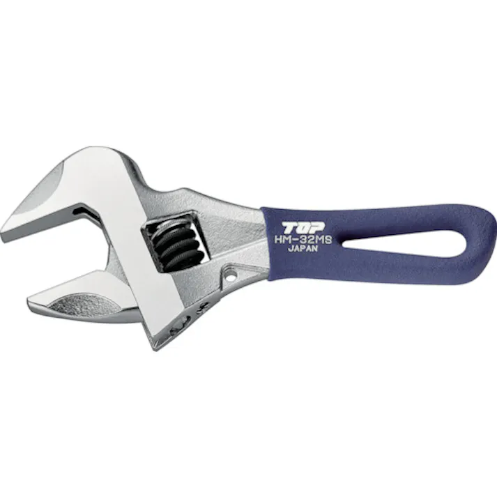 【CAINZ-DASH】トップ工業 ショートワークワイド(ガタ無しモンキレンチ) HM-32MSNB【別送品】