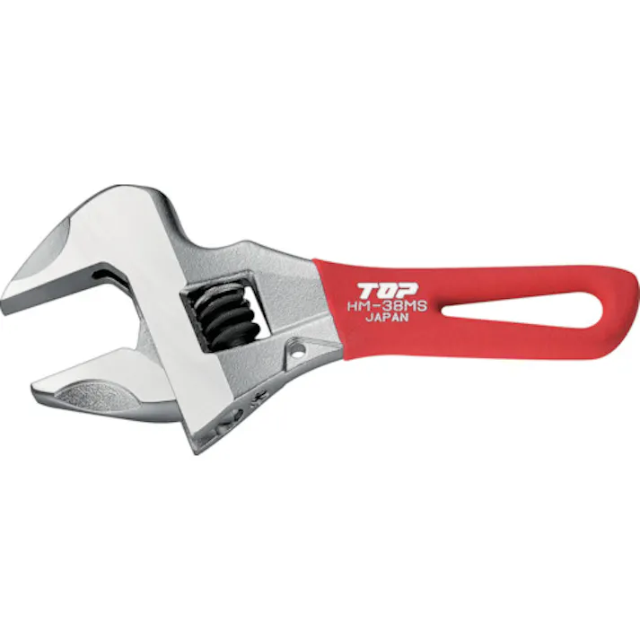 【CAINZ-DASH】トップ工業 ショートワークワイド(ガタ無しモンキレンチ) HM-38MSR【別送品】