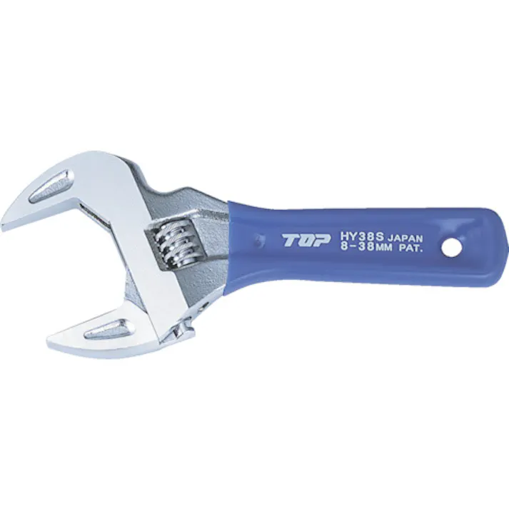 【CAINZ-DASH】トップ工業 薄型軽量ワイドモンキレンチ ショートエコワイド 口開寸法12~49 HY-49S【別送品】