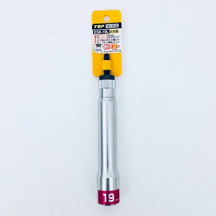 TOP 電動ドリル替軸ソケットロングタイプ EKS-19L