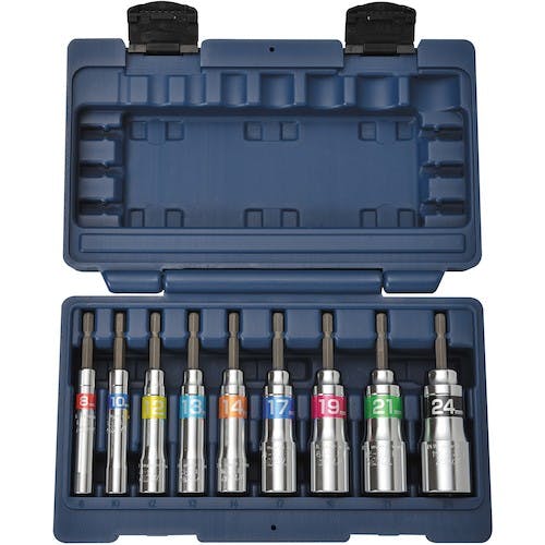 トップ工業 電動ドリル用強軸ソケットセット ETS-824S インパクト用ソケットビット トップ工業 電動ドリル用強軸ソケットセット ETS-824S インパクト用ソケットビット