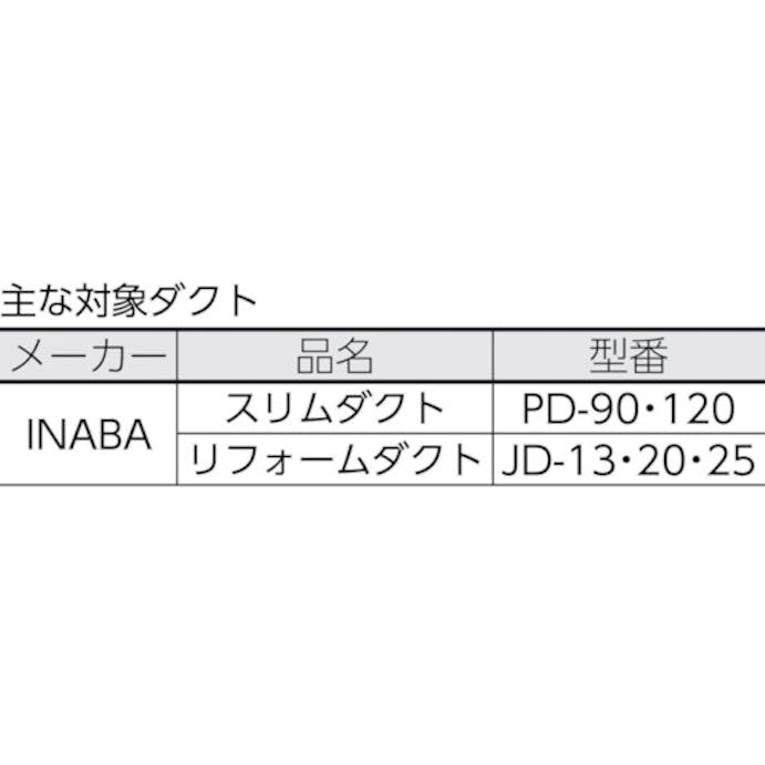 【CAINZ-DASH】トップ工業 ＰＤ・ＪＤ用ダクトカッター DC-120PJ【別送品】