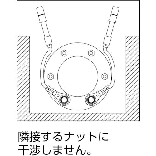 アウトレット限定 トップ工業 水道本管用弓形トルクレンチ（単能型