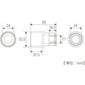 【CAINZ-DASH】トップ工業 水道本管用ストレート形トルクレンチ・延長ソケットセット（単能型） RM-24LSTS【別送品】