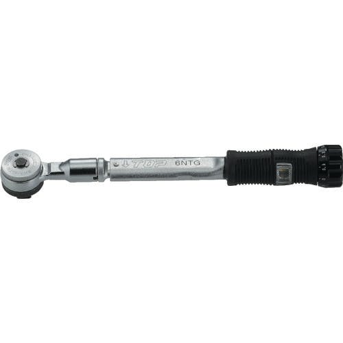 トップ工業 ラチェット形グリップ付トルクレンチ 調整範囲2~6N・m RH-6NTG トルクレンチ(プレセット形) トップ工業 ラチェット形グリップ付トルクレンチ 調整範囲2~6N・m RH-6NTG トルクレンチ(プレセット形)