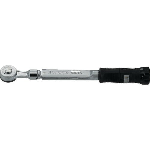 トップ工業 ラチェット形グリップ付トルクレンチ 調整範囲10~50N・m RH-50NTG トルクレンチ(プレセット形) トップ工業 ラチェット形グリップ付トルクレンチ 調整範囲10~50N・m RH-50NTG トルクレンチ(プレセット形)
