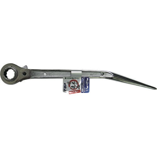 トップ工業 総磨きシルバーメッキ ラチェットレンチ 竜也モデル 17X21MM RM-17X21N-BT-SV 両口ラチェットレンチ トップ工業 総磨きシルバーメッキ ラチェットレンチ 竜也モデル 17X21MM RM-17X21N-BT-SV 両口ラチェットレンチ