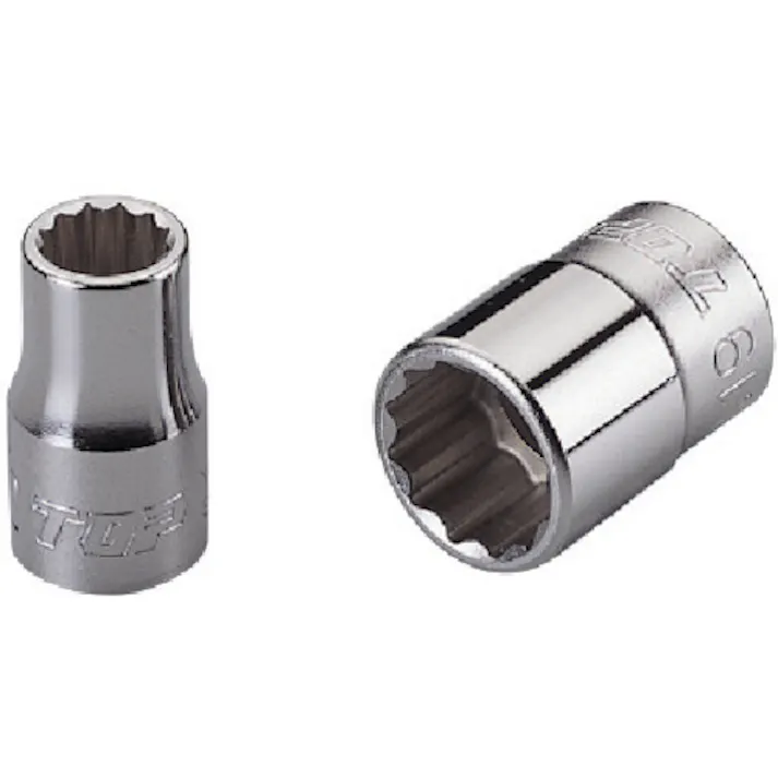 【CAINZ-DASH】トップ工業 ソケットレンチ用ソケット 差込角9.5mm 対辺24mm S-324【別送品】