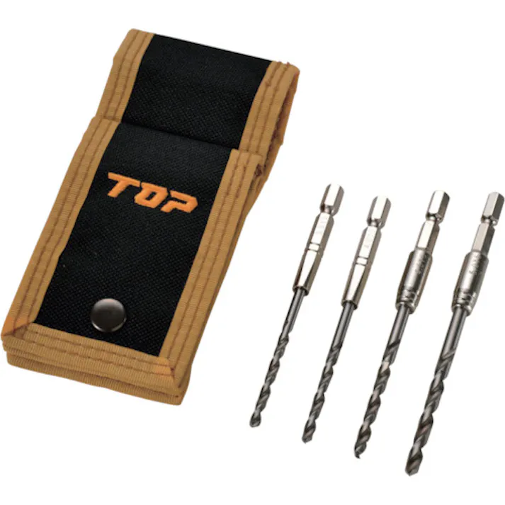 【CAINZ-DASH】トップ工業 鉄工ドリル4本セット ETD-3850DKS【別送品】
