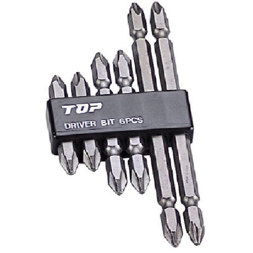 トップ工業 ドライバビットセット6本 (+2×45・65・110各2本) DB2-600S 片頭ドライバービット トップ工業 ドライバビットセット6本 (+2×45・65・110各2本) DB2-600S 片頭ドライバービット