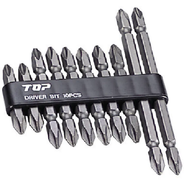 【CAINZ-DASH】トップ工業 ドライバビットセット10本 (+2×65 4本 +2×45・110各2本) DB2-1000S【別送品】