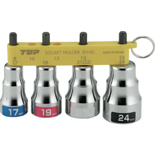 【CAINZ-DASH】トップ工業 電動ドリル用ショートソケットセット EHS-1724HS【別送品】