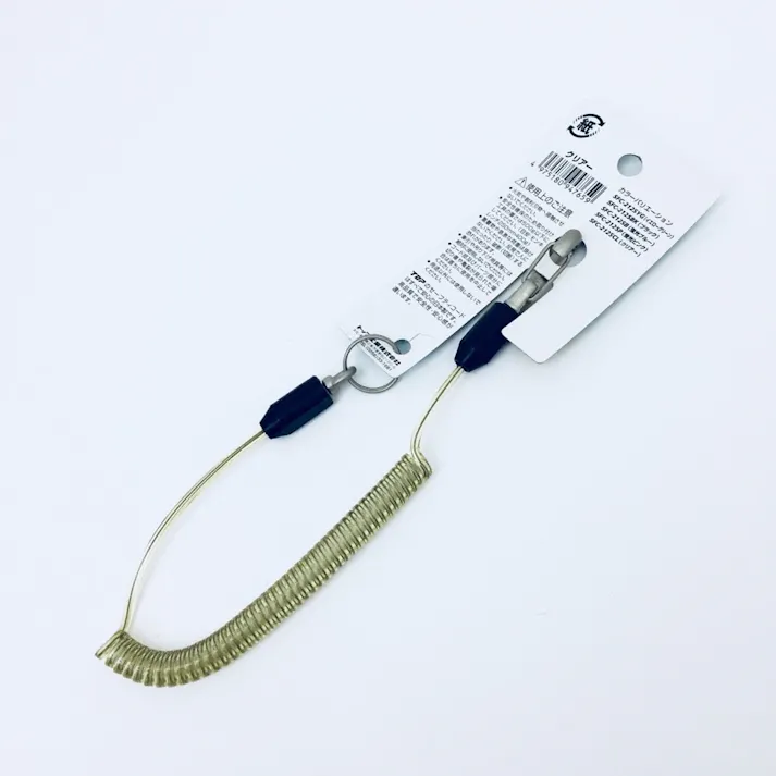 TOP スリム四角コイルセーフティコード Hisqare クリアー SFC-212SCL