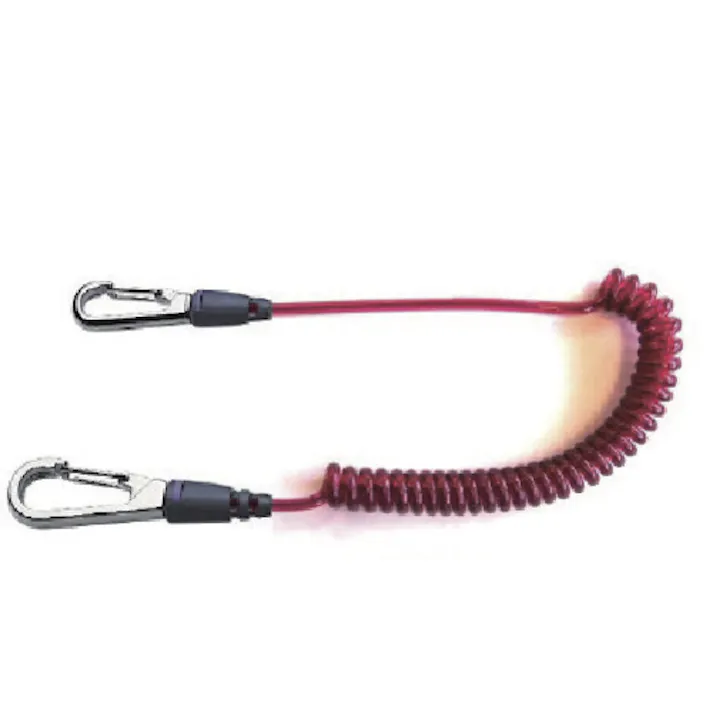 【CAINZ-DASH】トップ工業 セーフティコード ステンレスワイヤー レッド 最大長さ1350/自然長410mm SFC-451W【別送品】