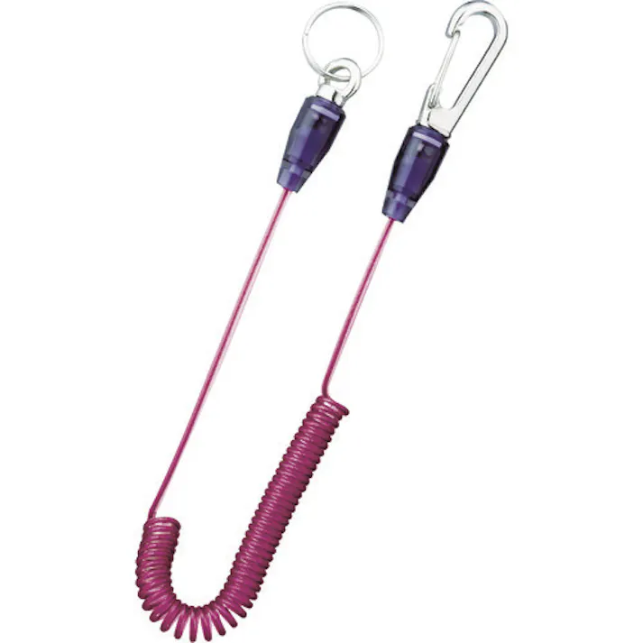 【CAINZ-DASH】トップ工業 スリムセーフティコード ステンレスワイヤー レッド SFC-125R【別送品】