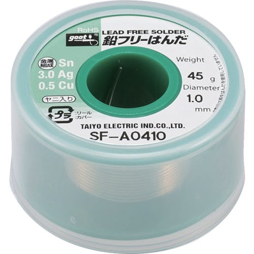 太洋電機産業 鉛フリーリール巻はんだ45g SF-A0408 糸はんだ 太洋電機産業 鉛フリーリール巻はんだ45g SF-A0408 糸はんだ